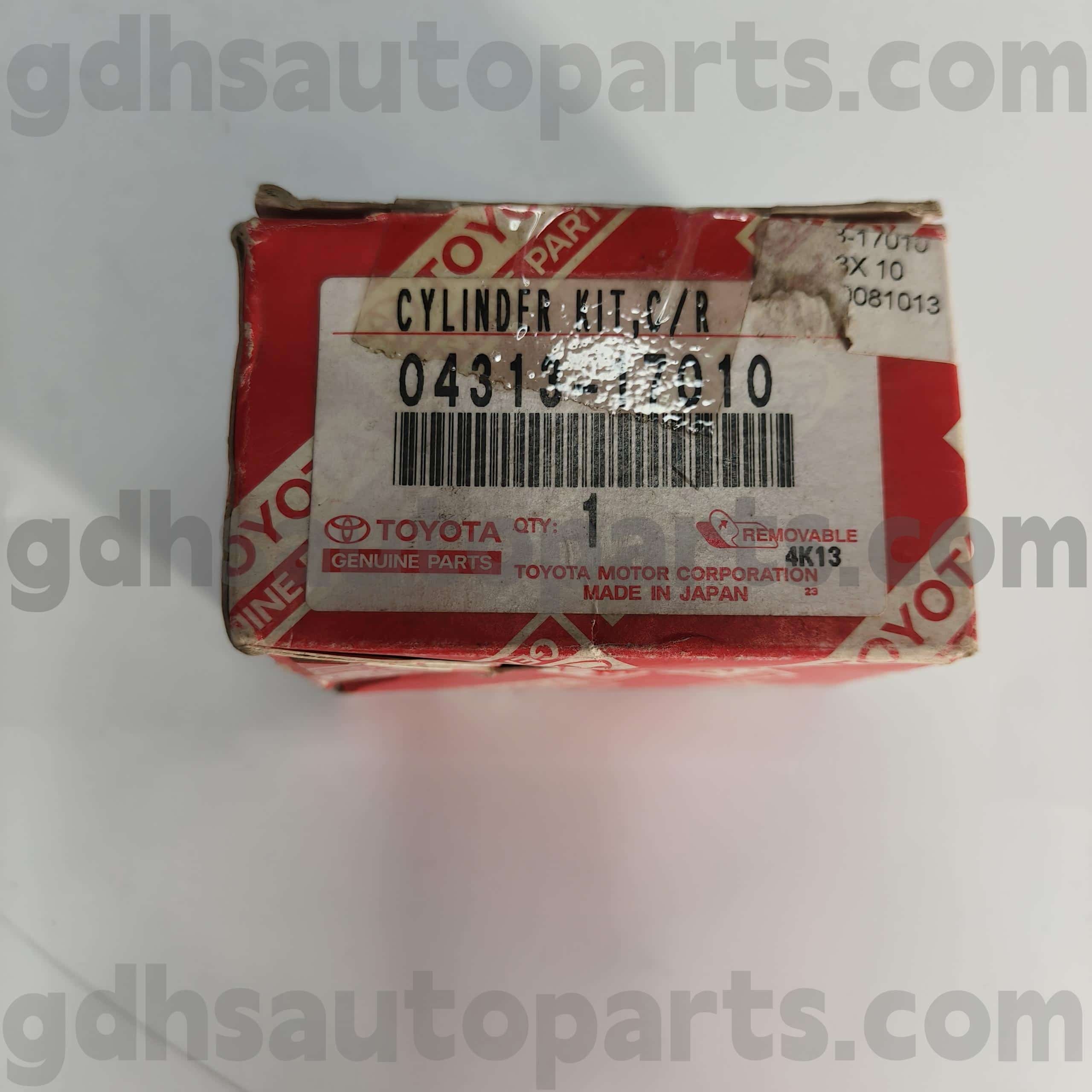 04313-17010 Toyota ชิ้นส่วนของแท้คลัตช์ชุดซ่อมกระบอกสูบสำหรับ Camry (NAP) แชสซีหมายเลข CDE120