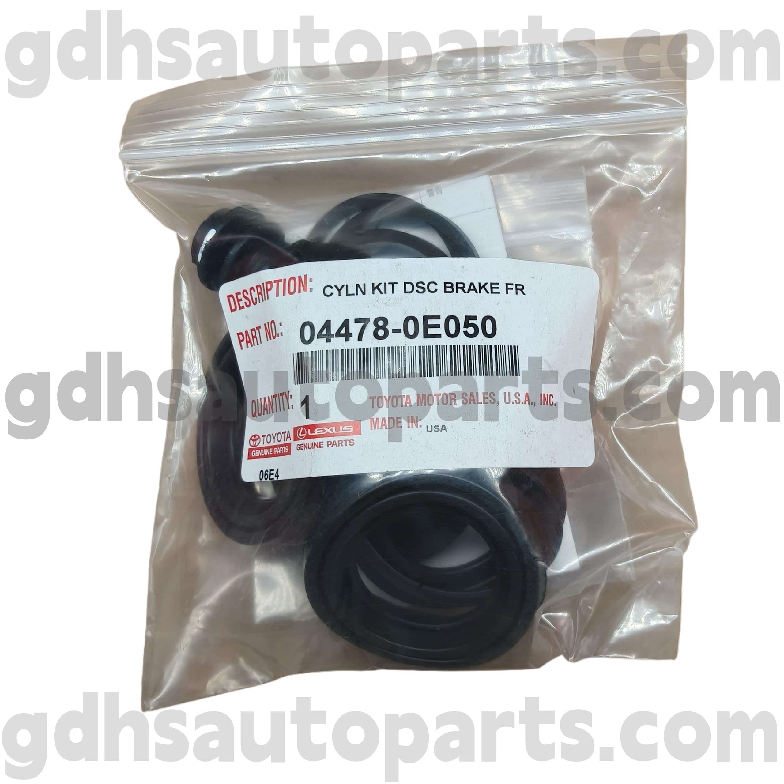 04478-0E050 Toyota ชิ้นส่วนของแท้ชุดซ่อมเบรกหน้าเบรกสำหรับ Sienna, Highlander (NAP) Chassis No. ASU50, GSU5#