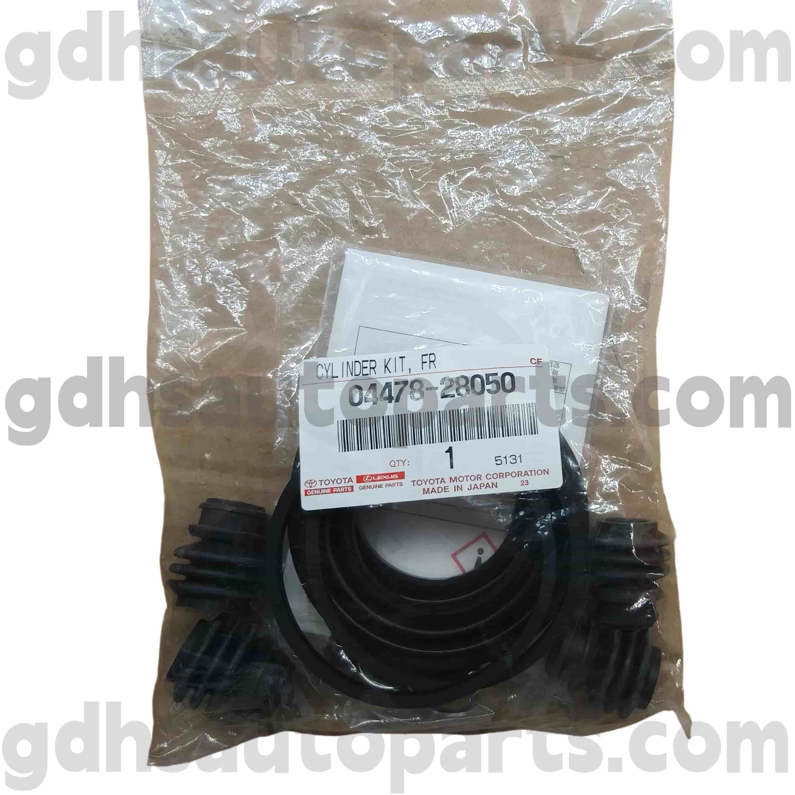 04478-28050 Toyota ชิ้นส่วนของแท้ชุดซ่อมเบรกหน้าเบรกด้านหน้าสำหรับ Previa, Alphard, Previa, Ementa Chassis No. GGH20