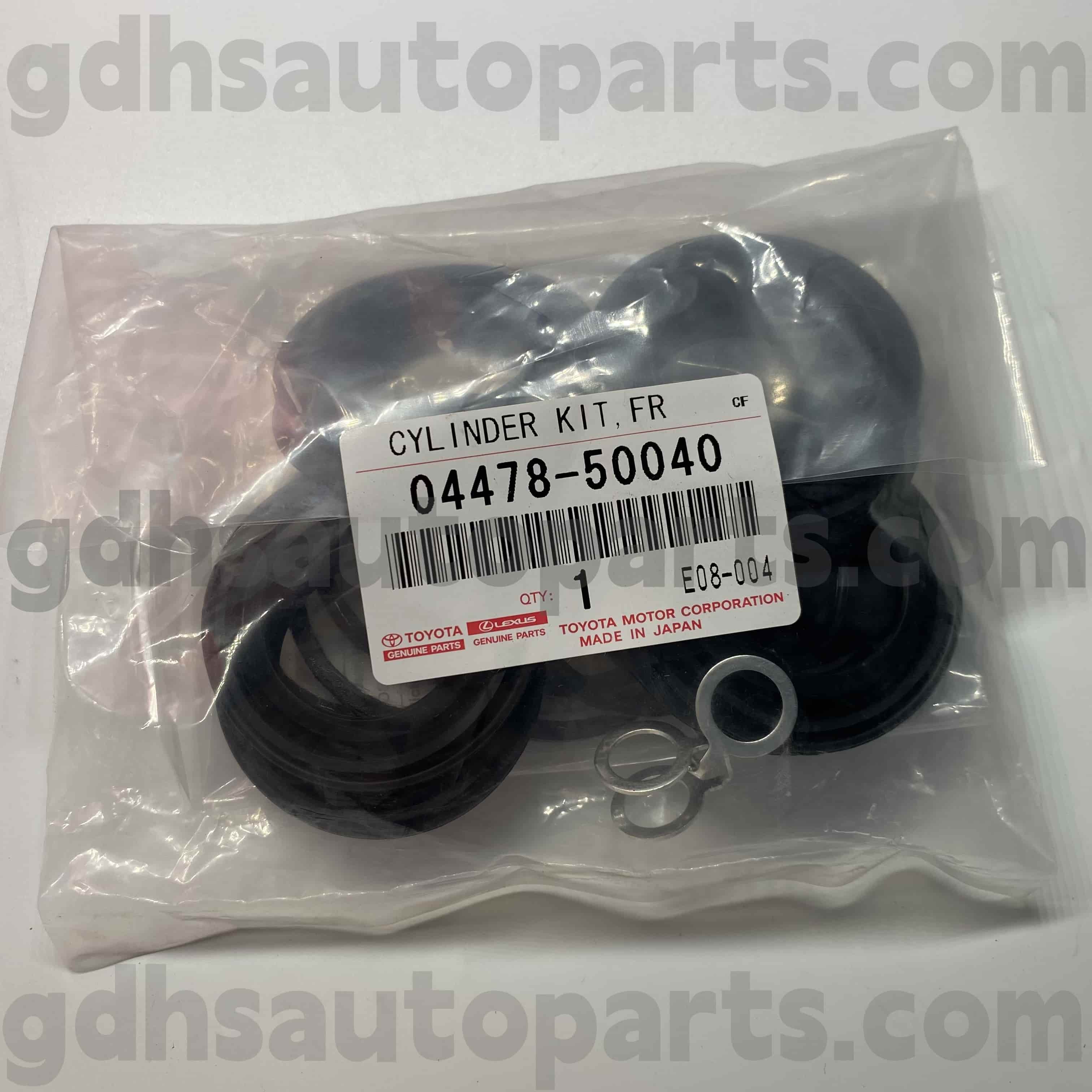 04478-50040 Toyota ชิ้นส่วนของแท้ชุดซ่อมเบรกด้านหน้าเบรกสำหรับ LS460/460L, LS600H/600HL หมายเลขแชสซี USF4# UVF4#