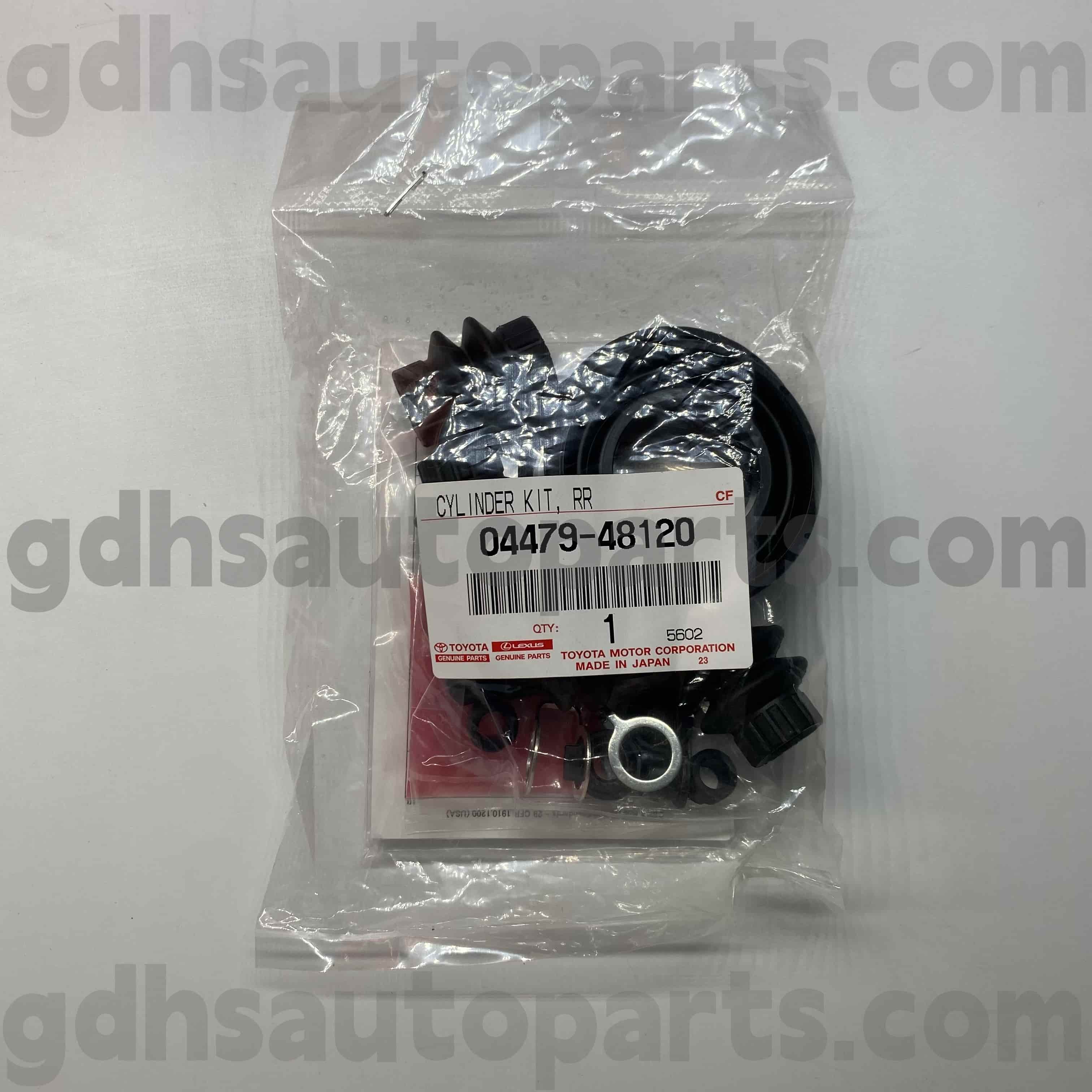 04479-48120 Toyota ชิ้นส่วนของแท้ชุดซ่อมเบรกหลังเบรกสำหรับแชสซีไฮแลนเดอร์ (JPP) หมายเลข GSU4Z
