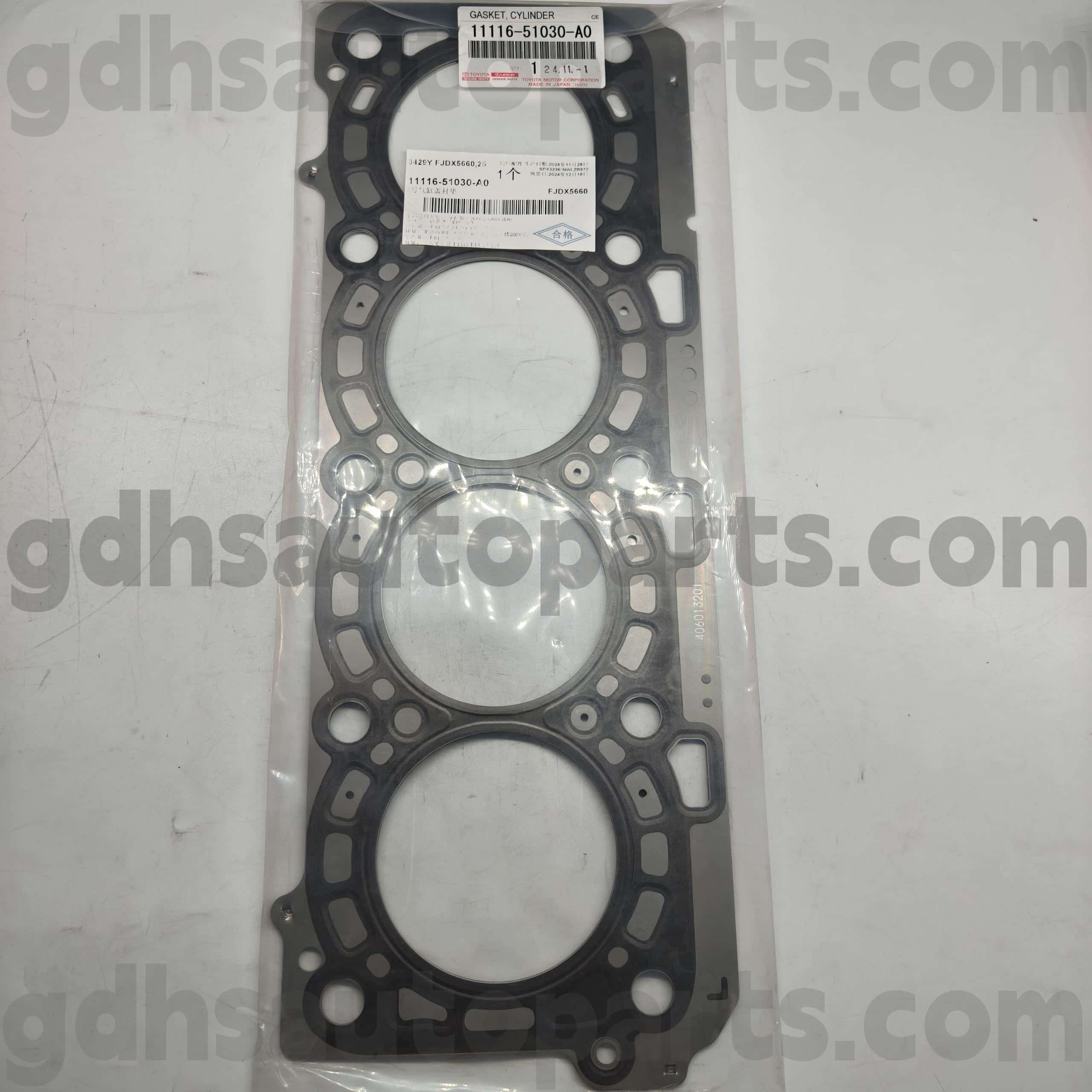 11116-51030-A0 Toyota ของแท้ชิ้นส่วนทิ้งกระบอกสูบวงแหวนยางสำหรับเรือลาดตระเวน LX450D/570