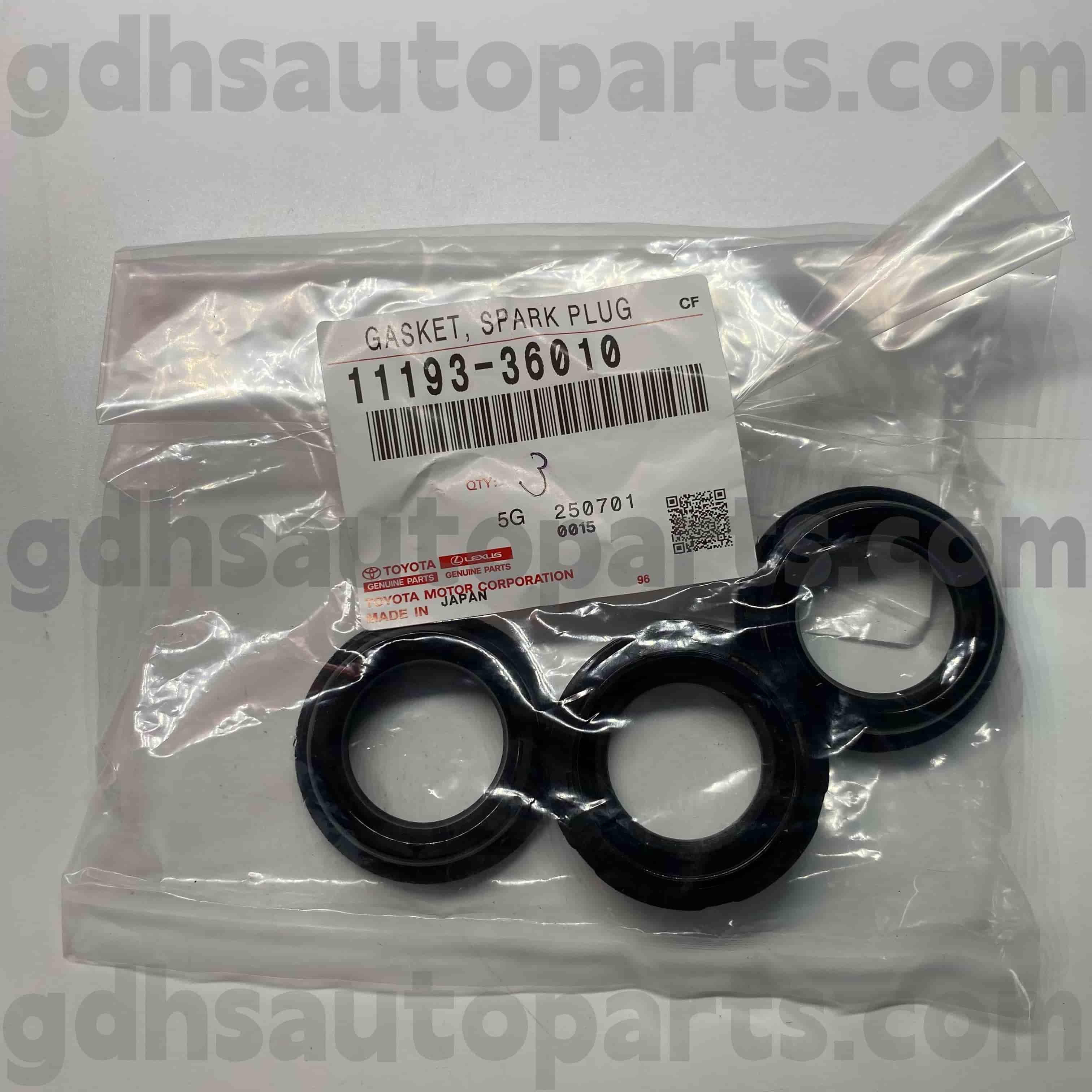 11193-36010 Toyota ชิ้นส่วนของแท้แหวนหัวเทียนแหวนยางสำหรับ Harrier, Lexus ES350/300H หมายเลขแชสซี Ayh30