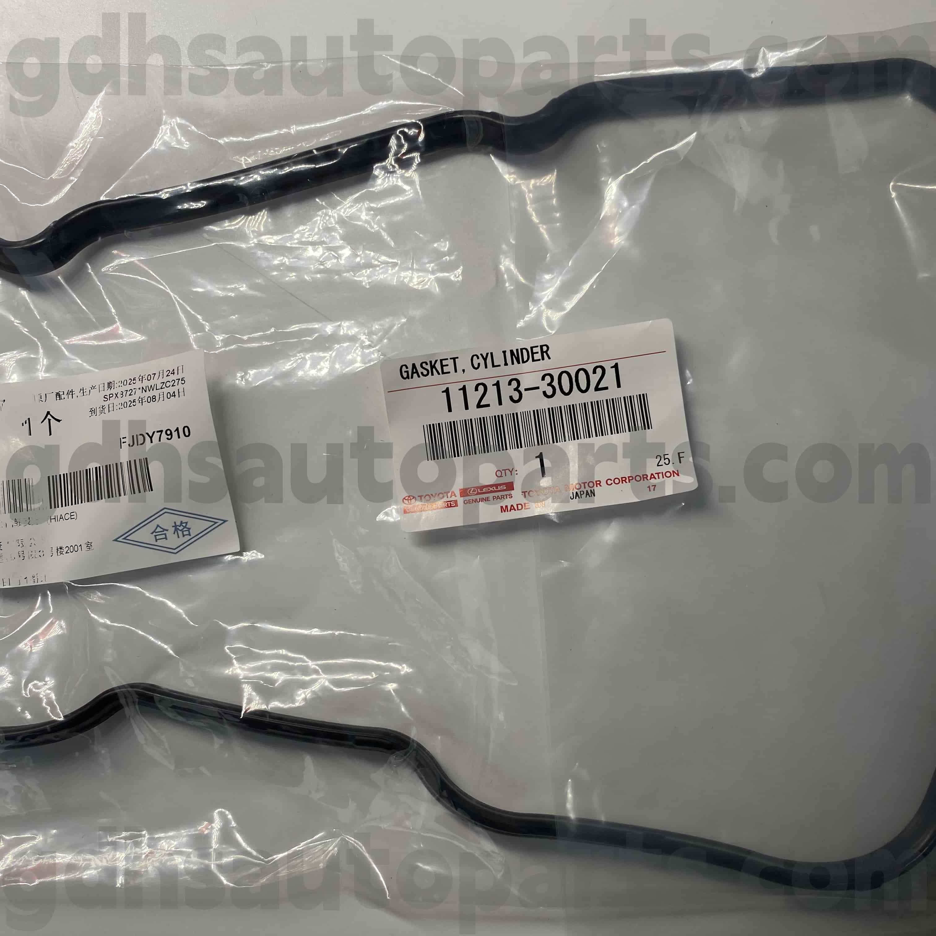 11213-30021 Toyota ชิ้นส่วนวาล์วของ Toyota ครอบคลุมวงแหวนยางสำหรับเรือลาดตระเวนที่ดิน Prado， HIACE แชสซีหมายเลข 1KDFTV..KDJ120