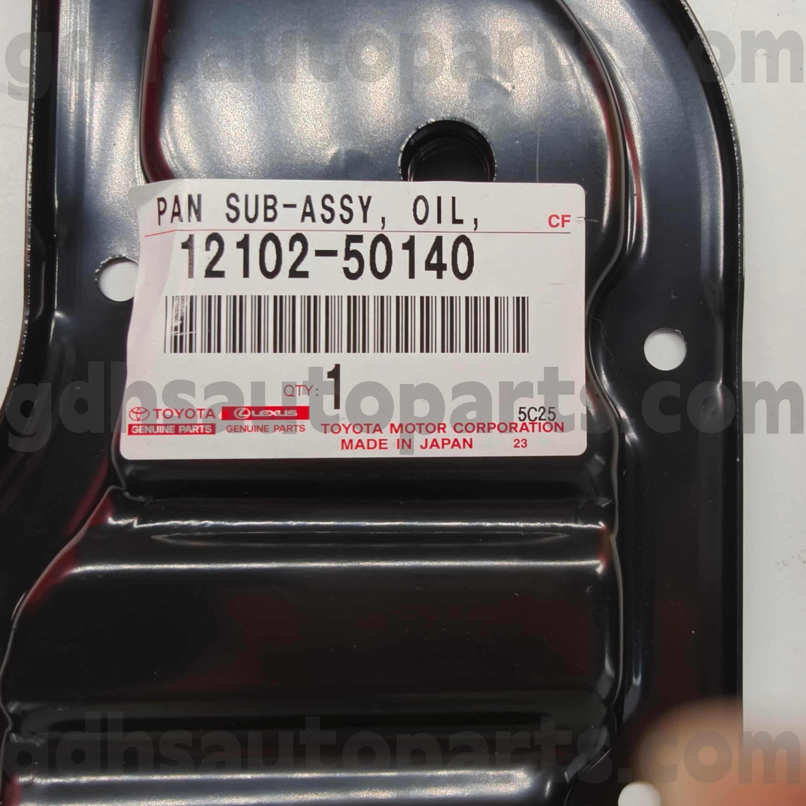 12102-50140 กระทะน้ำมันอะไหล่แท้โตโยต้าสำหรับ LAND CRUISER แชสซี NO.2UZFE UZJ200