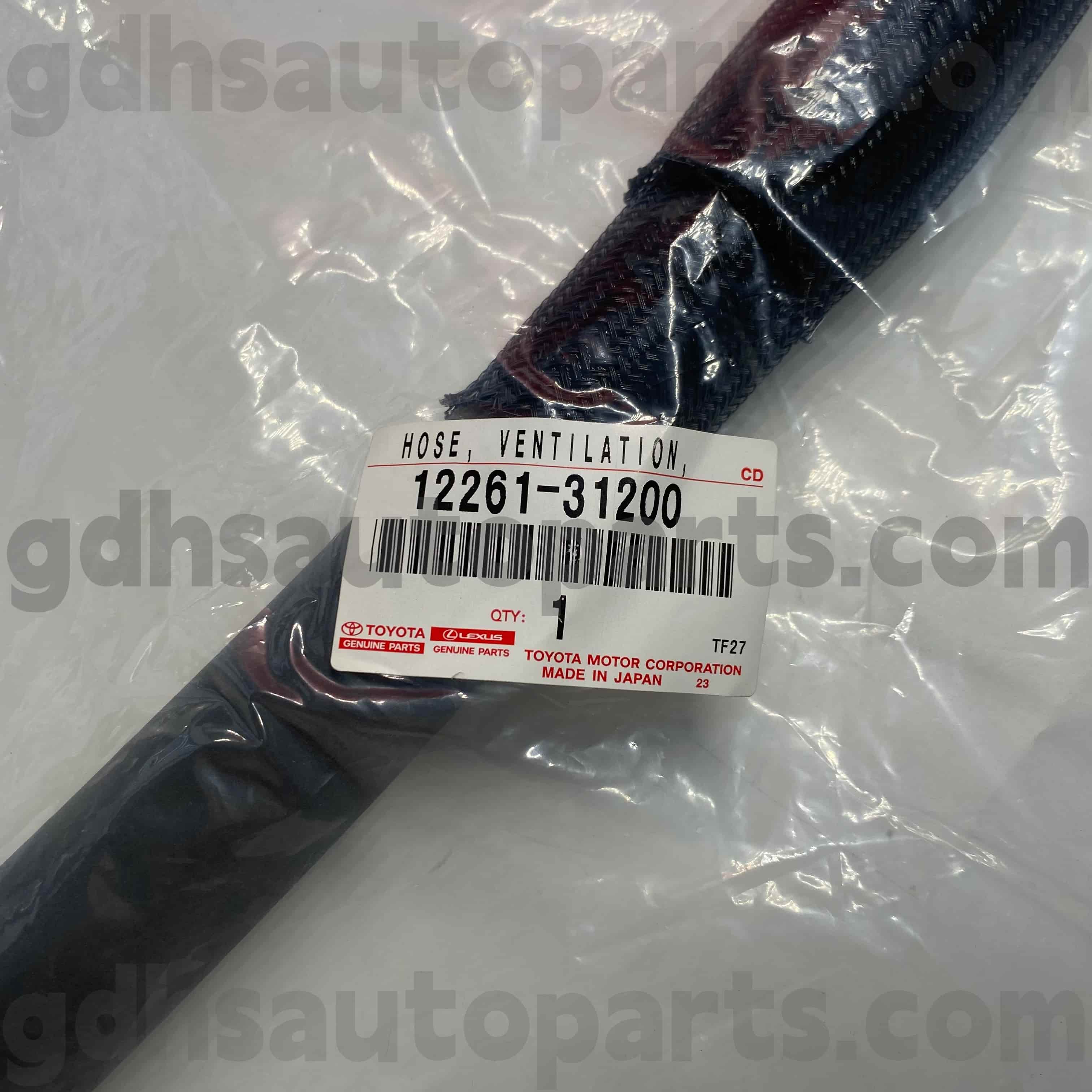 12261-31200 อะไหล่แท้โตโยต้า ท่อระบายอากาศข้อเหวี่ยง สำหรับ CAMRY, AVALON, HIGHLANDER, LEXUS RX450HL แชสซี NO.GGH30
