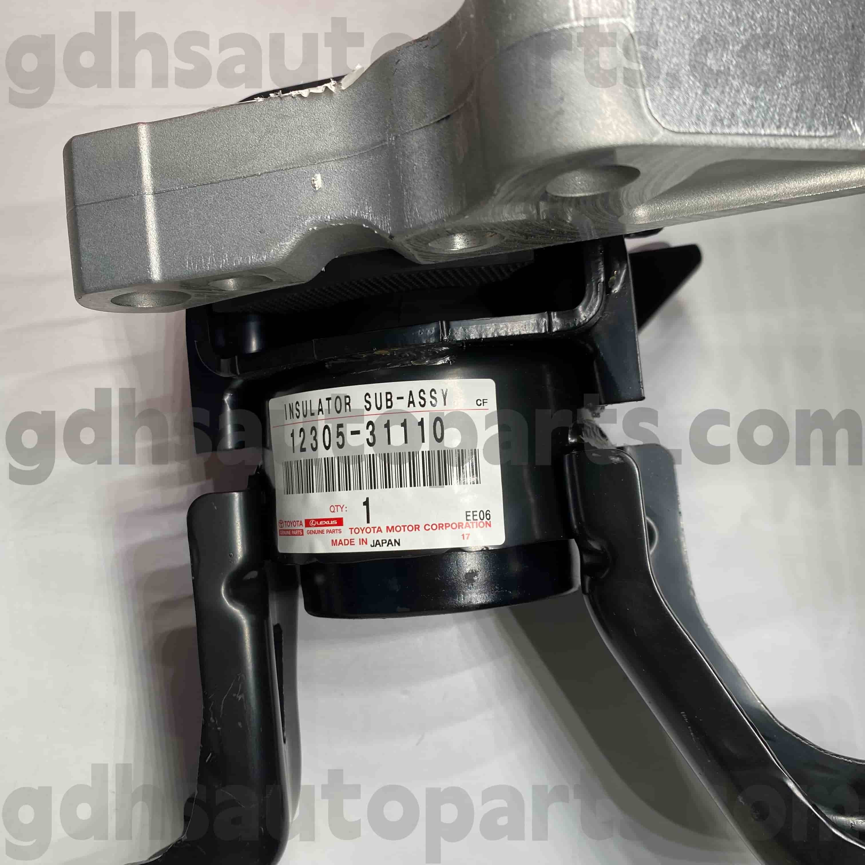 12305-31110 อะไหล่แท้ของโตโยต้าแท่นยึดเครื่องยนต์ด้านขวาสำหรับ ALPHARD, LEXUS LM350/LM300H แชสซี NO.GGH30