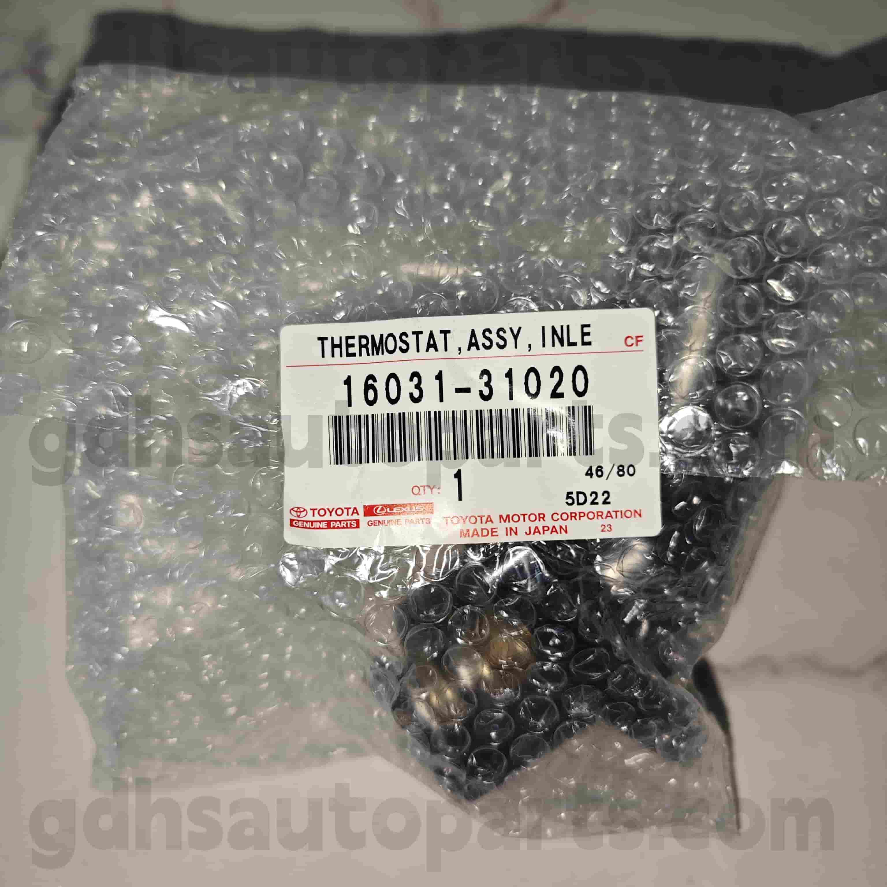 16031-31020 Toyota ชิ้นส่วนเทอร์โมสตัทของ Toyota สำหรับ Lexus GS30/35/43/460、 Crown/Hybrid Chassis หมายเลข 3grfe..grs202
