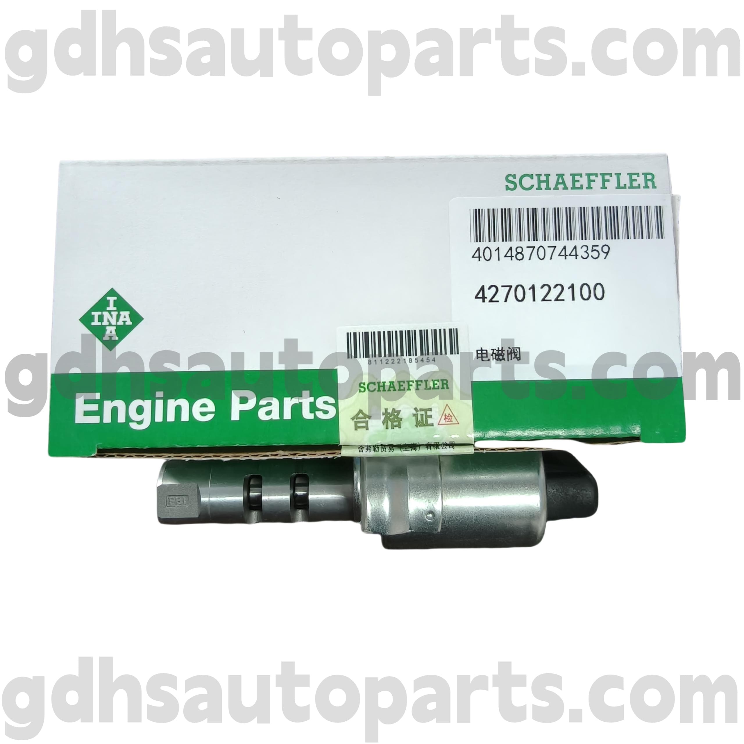 4270122100 Schaeffler Ina Camshaft Solenoid Valve สำหรับ Range Rover Evoque, Land Rover Freelander 2, Range Rover OE No. LR025652