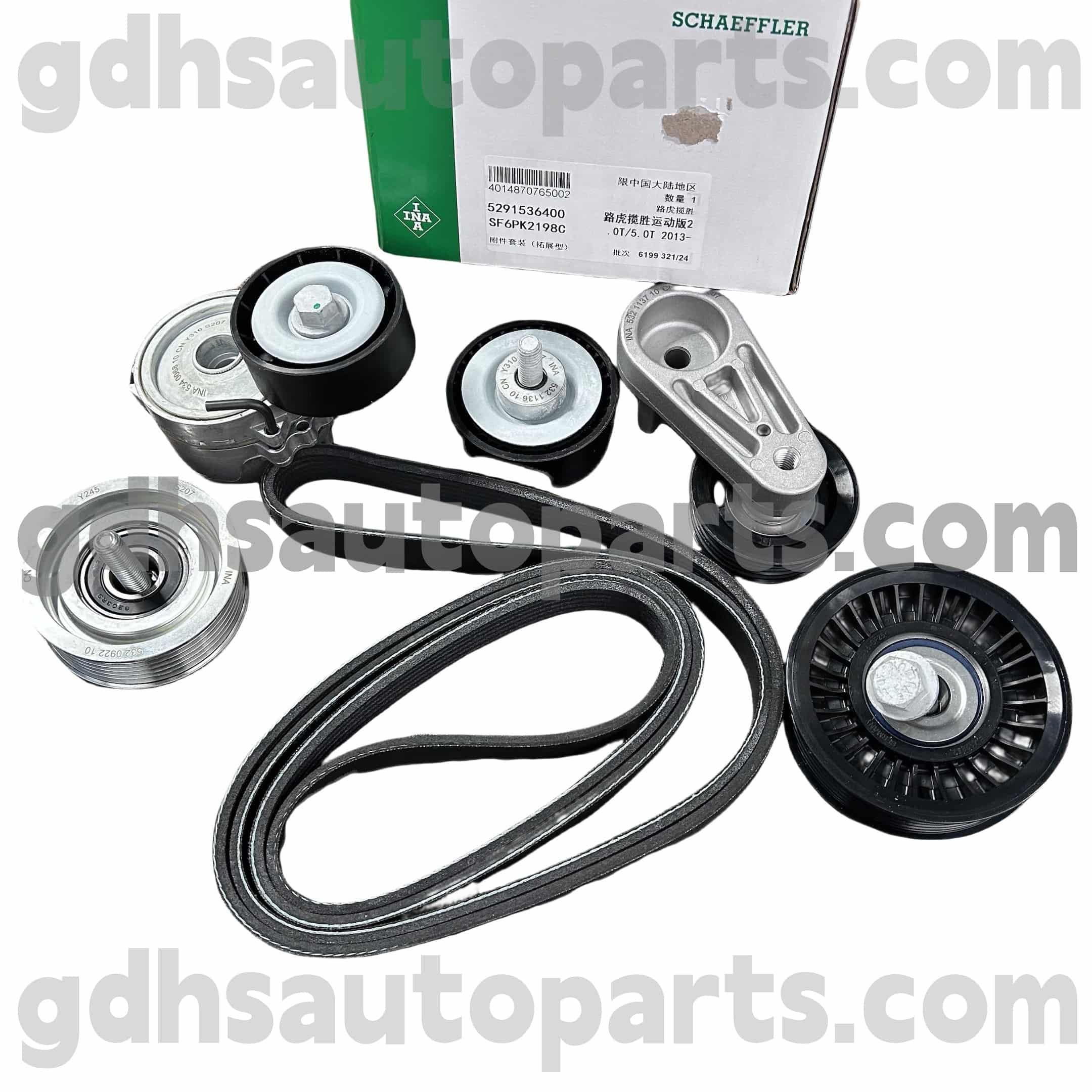 5291536400 Schaeffler Ina Drive Belt Tensioner สำหรับ Jaguar XJ, Jaguar XF, Jaguar XE, F-PACE NO C2Z16647