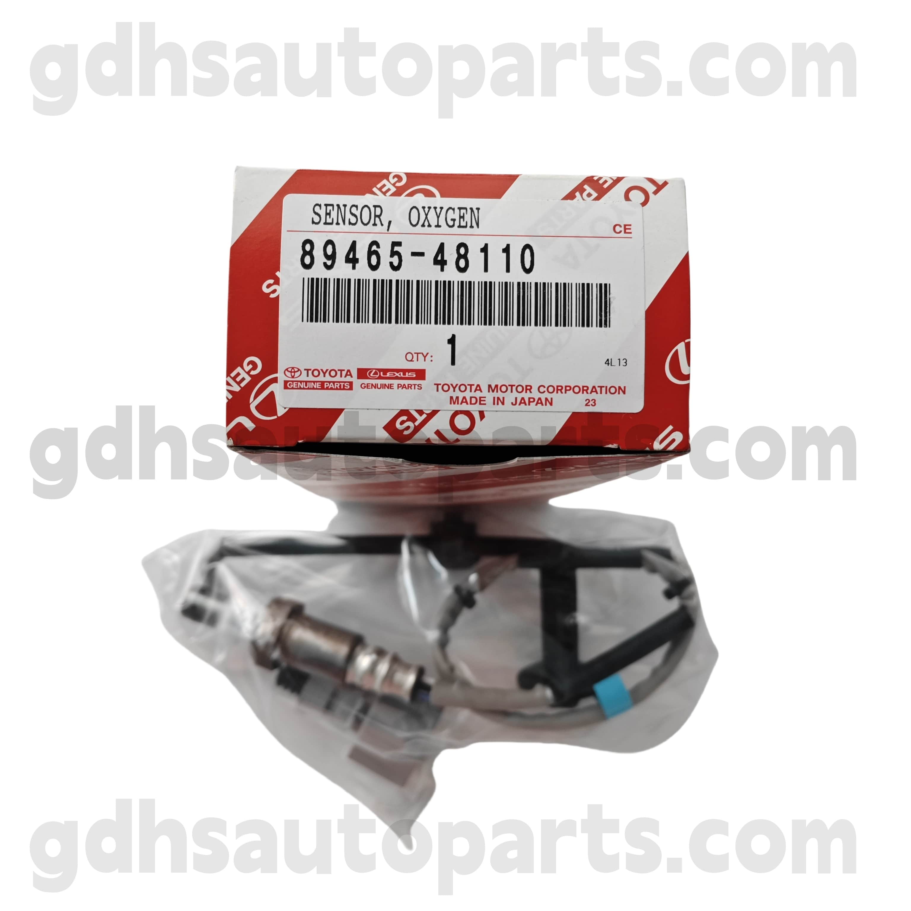 89465-48110 Toyota ชิ้นส่วนของแท้เซ็นเซอร์ออกซิเจนด้านหลังสำหรับ Harrier、 Highlander、 Lexus RX300/330/350 Chassis no. GSU4#