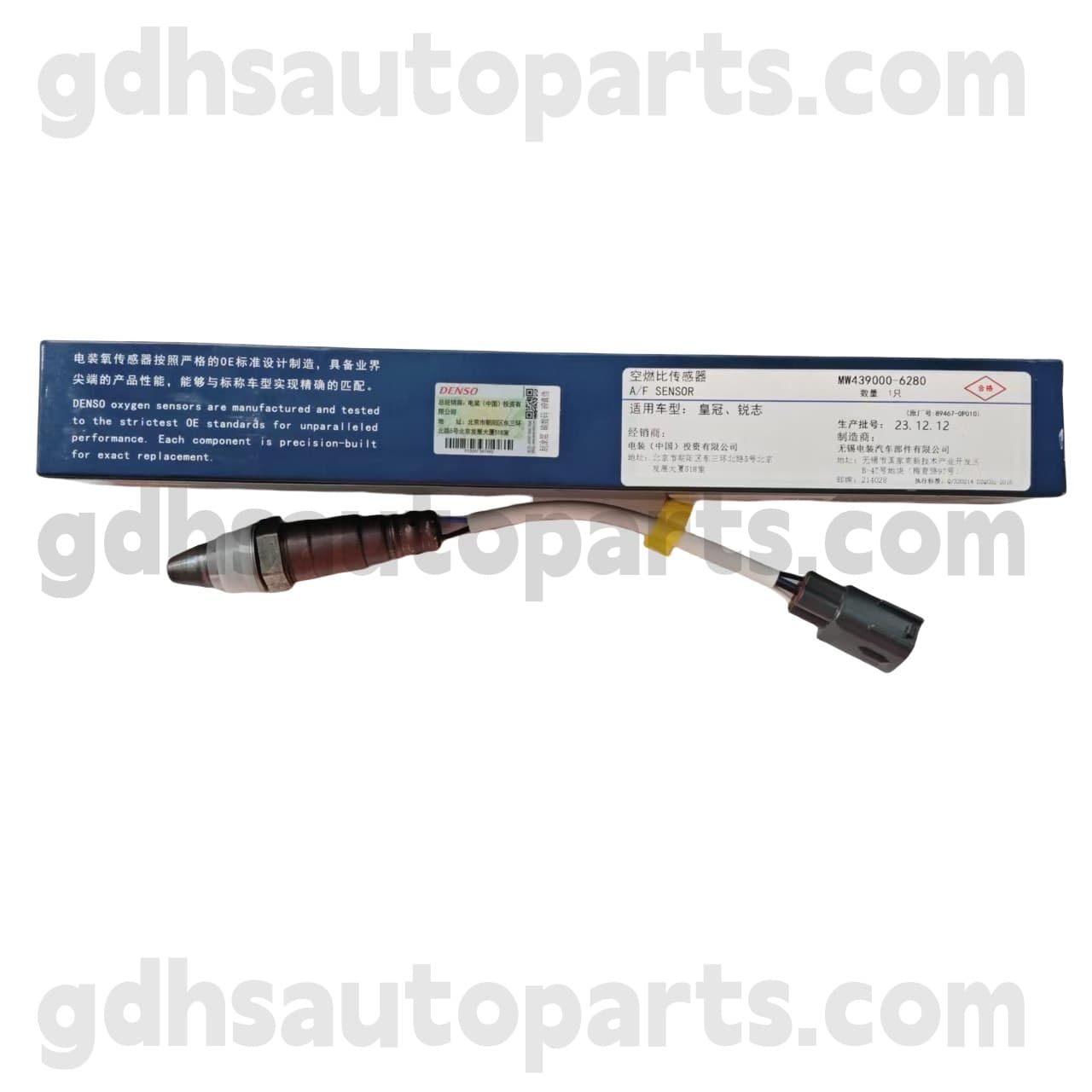 MW439000-6280 Toyota ชิ้นส่วนของแท้เซ็นเซอร์ออกซิเจนด้านหน้าสำหรับ Reiz、 Crown Chassis หมายเลข GRS218 OE NO 89467-0P010