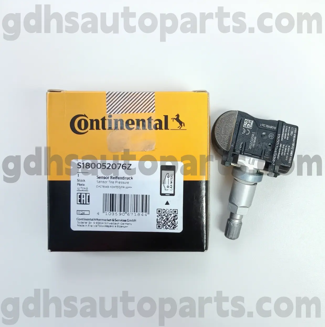 S180052076Z เซ็นเซอร์ตรวจสอบแรงดันลมยางคอนติเนนตัลสำหรับ Range Rover, Range Rover Sport, Land Rover Discovery 4, Range Rover Velar OE No. LR070840